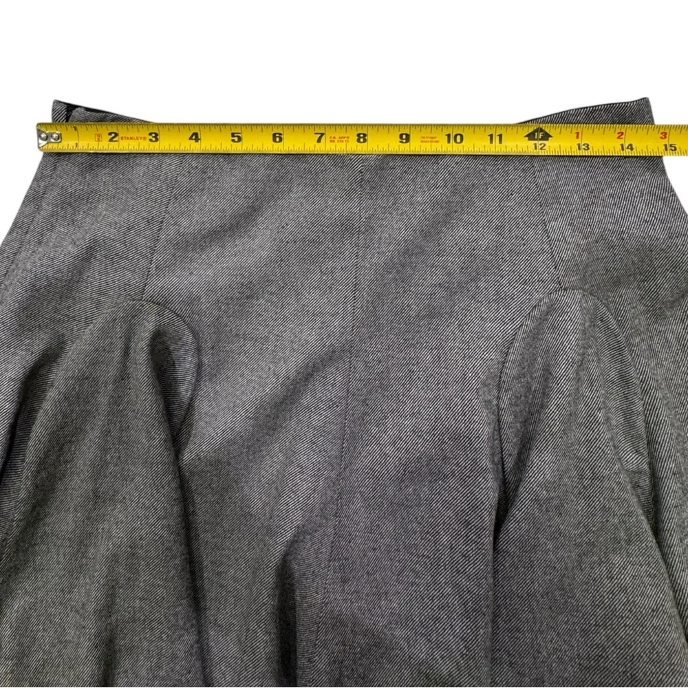 & Other Stories Wool Blend Skirt Gray